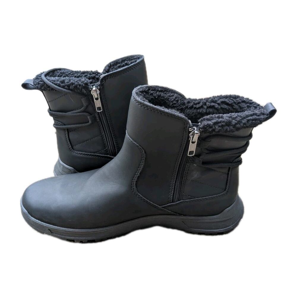 Eddie Bauer Ladies Warm Lined Cushioned Footbed Siren Winter Boot Black Size 10M